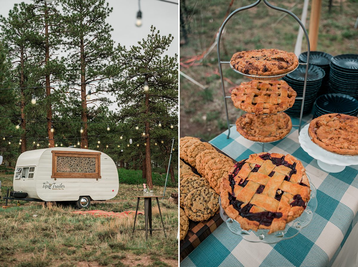 Tipsy trailer mobile bar and the Pies for dessert