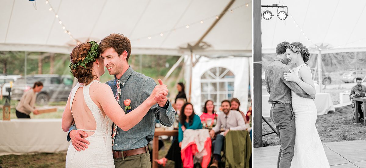 Sarah & Tom share a first dance