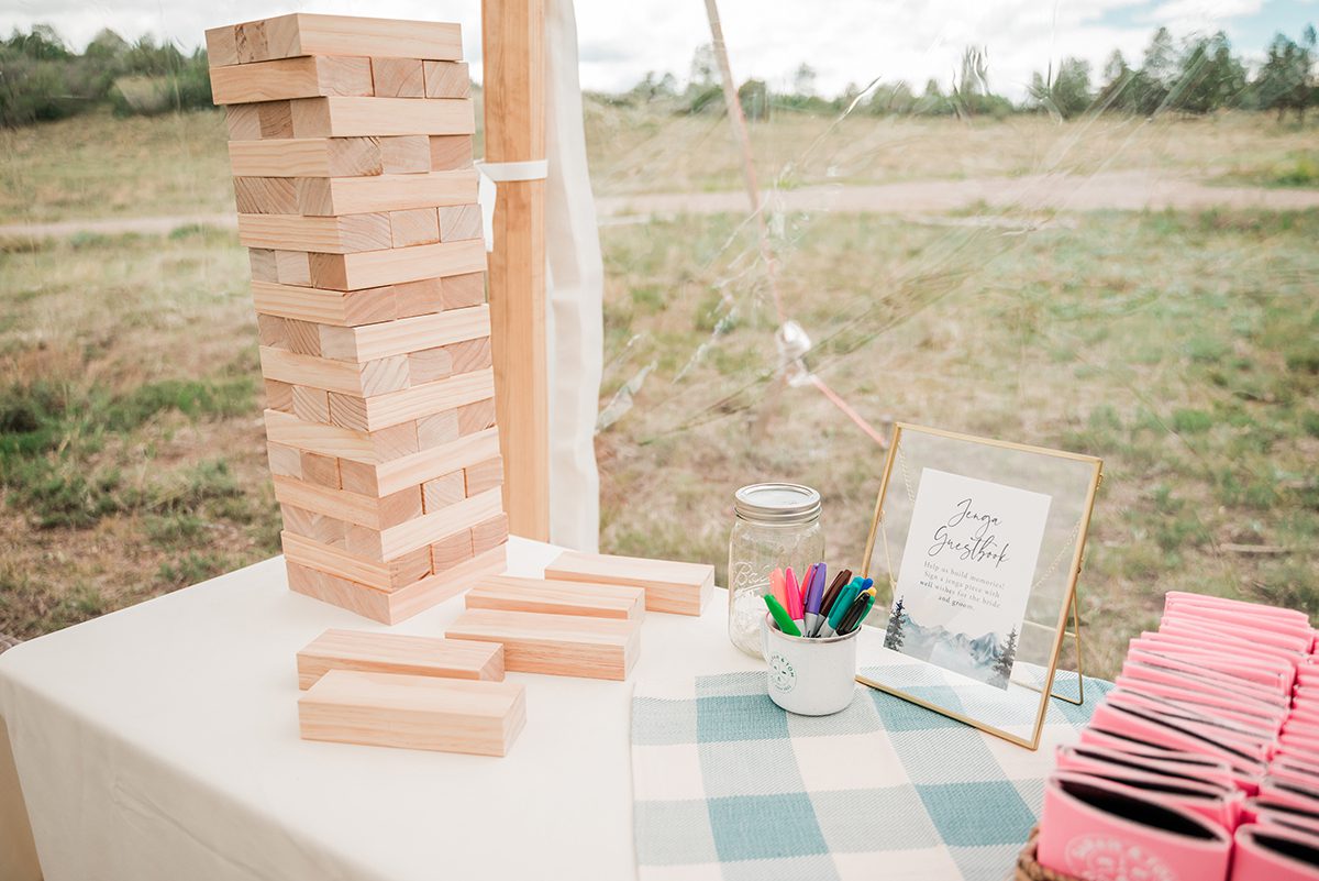 Jenga guest book