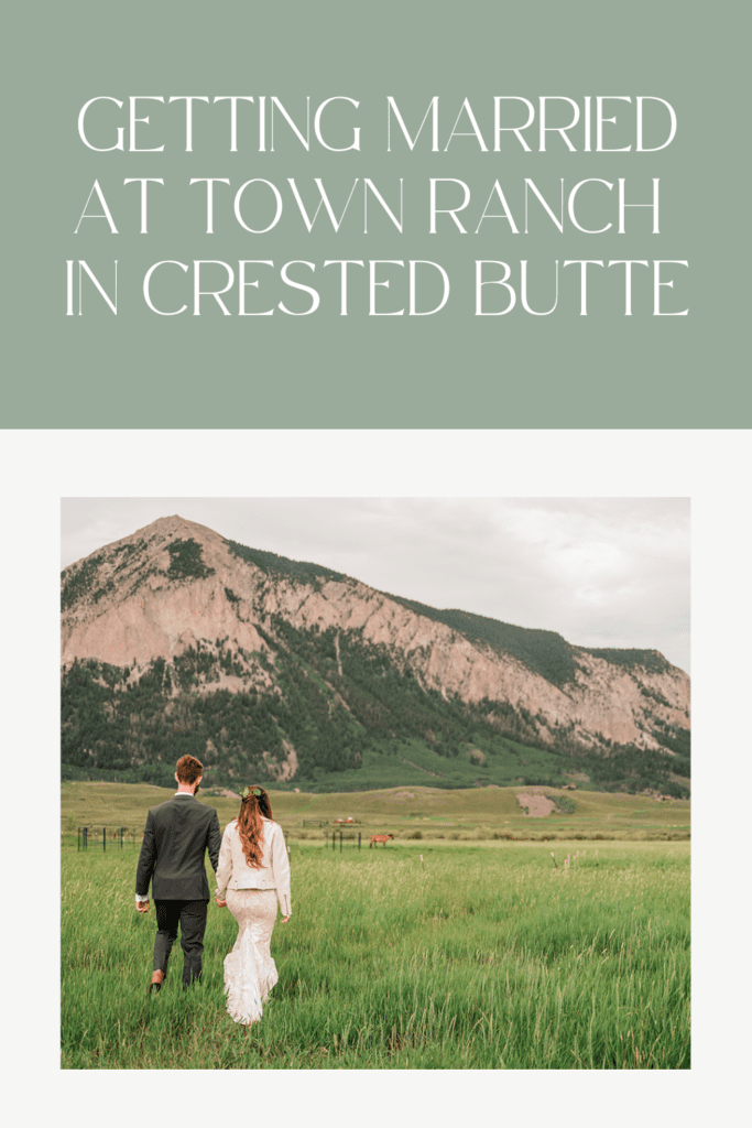 Getting Married at Town Ranch in Crested Butte