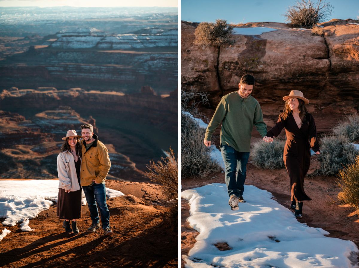 Ciara & Kyle | Winter Engagement Photos at Dead Horse Point