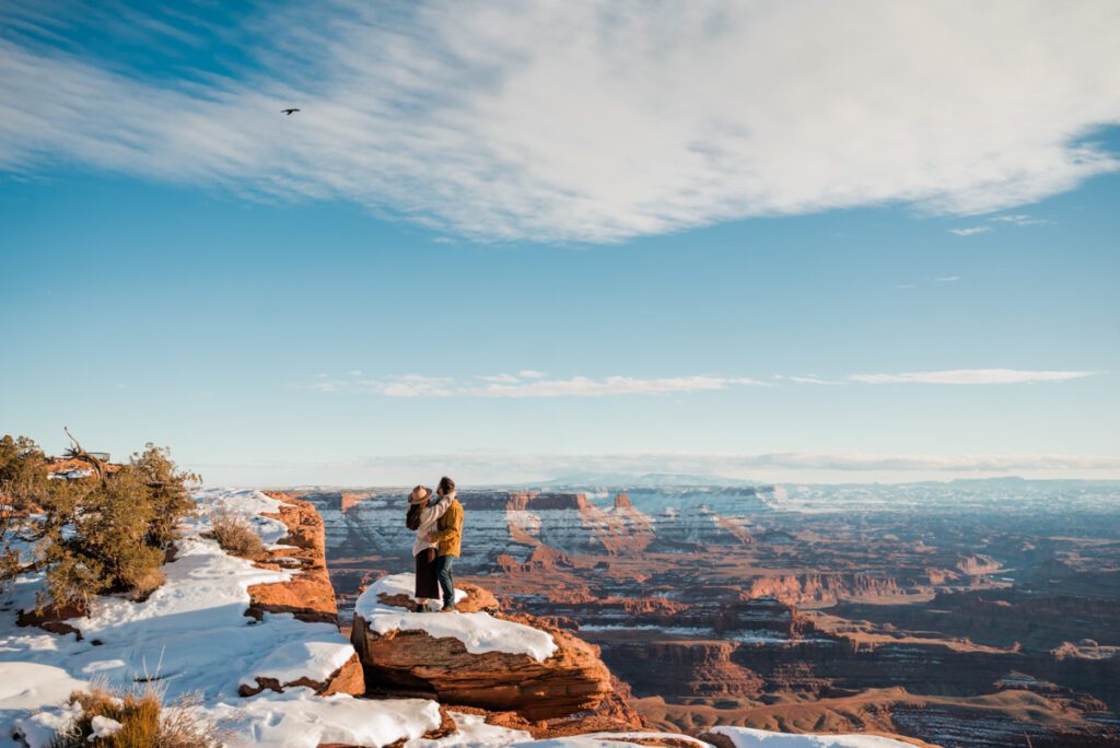 Ciara & Kyle | Winter Engagement Photos at Dead Horse Point
