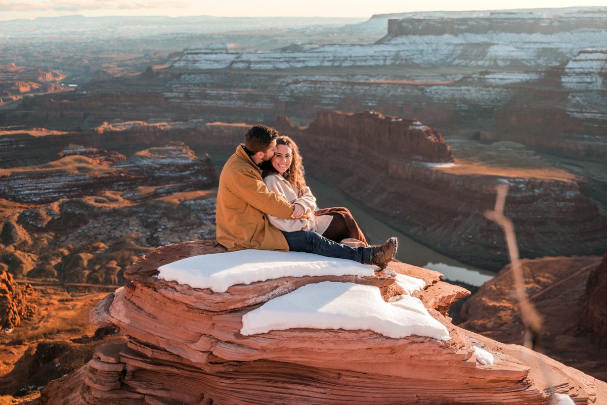 Ciara & Kyle | Winter Engagement Photos at Dead Horse Point