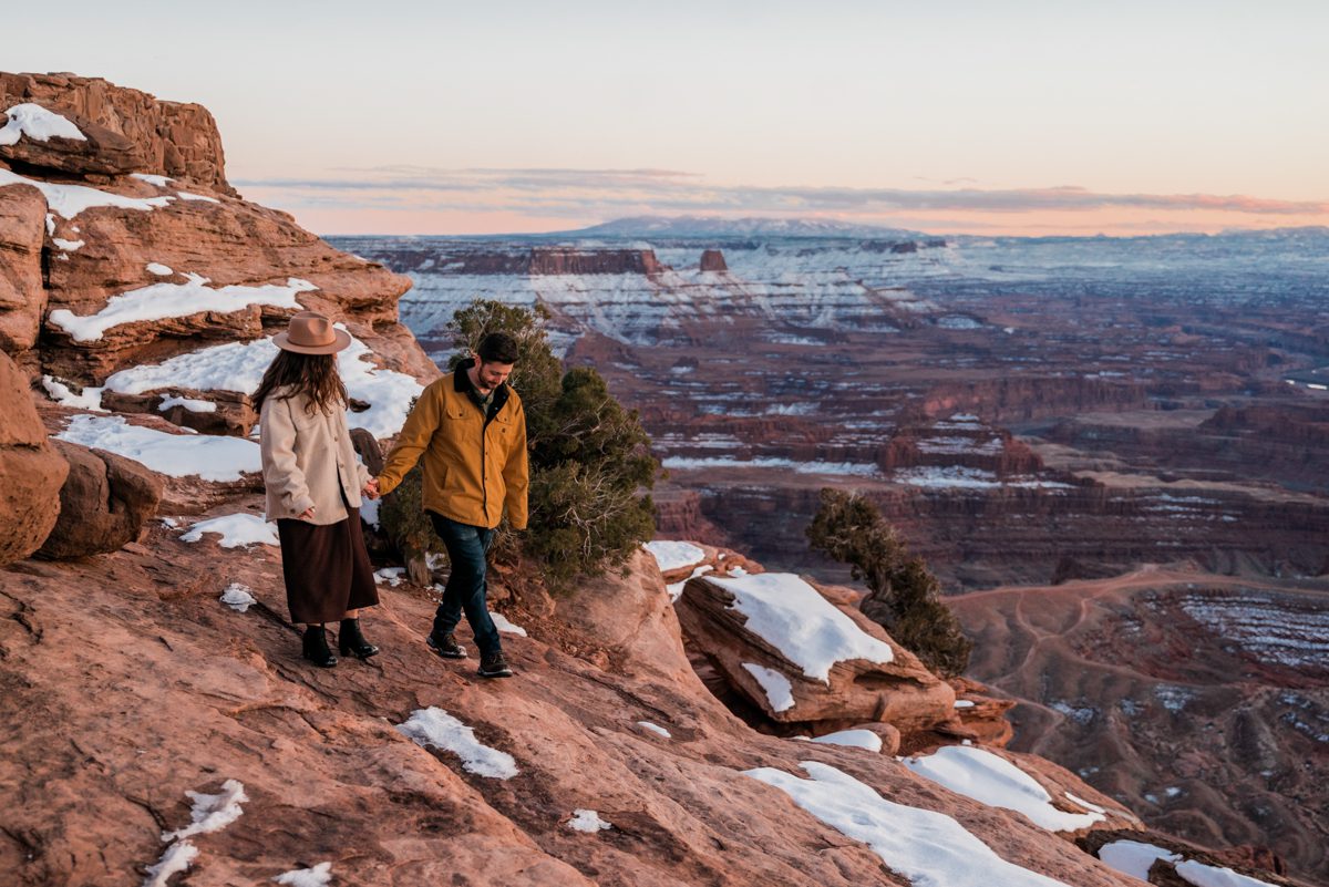 Ciara & Kyle | Winter Engagement Photos at Dead Horse Point