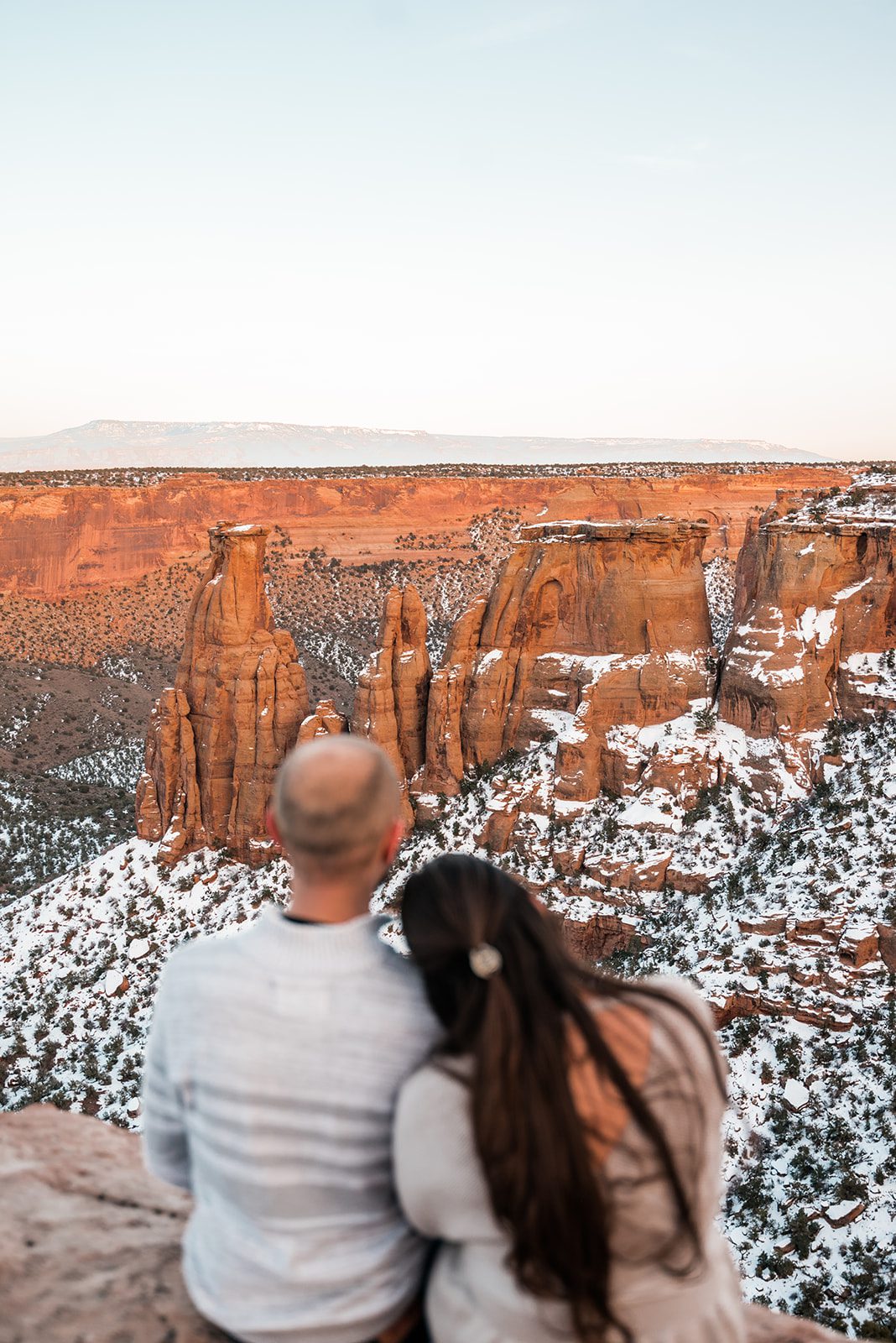 Holly & Derek | Sunset Engagement Photos on the Monument