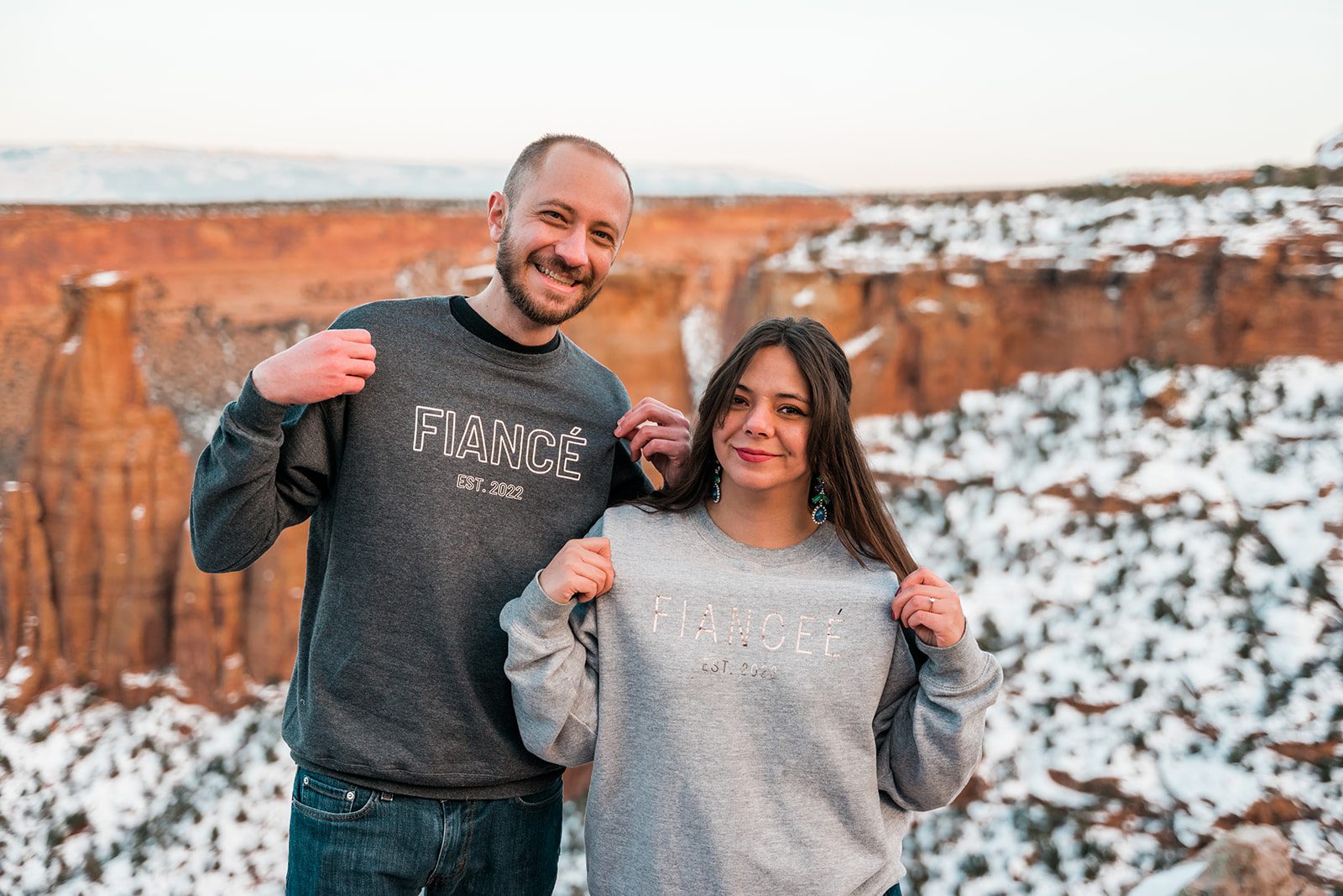 Holly & Derek | Sunset Engagement Photos on the Monument