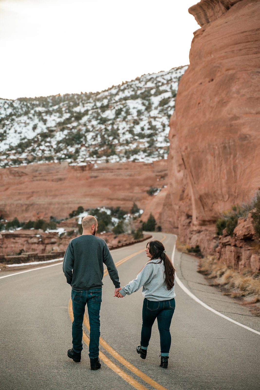 Holly & Derek | Sunset Engagement Photos on the Monument