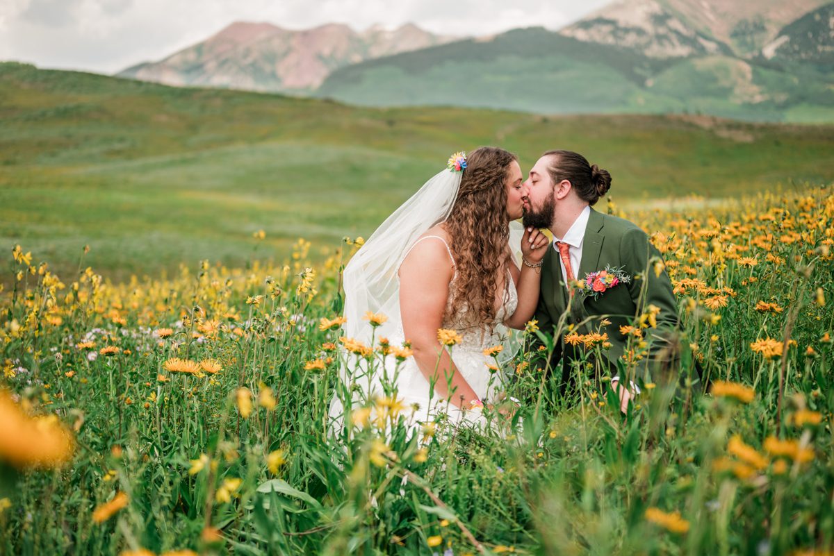 wildflower wedding at the Mountain Wedding Garden