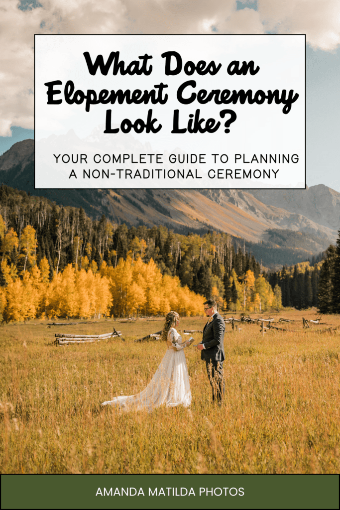 What Does an Elopement Ceremony Look Like?
