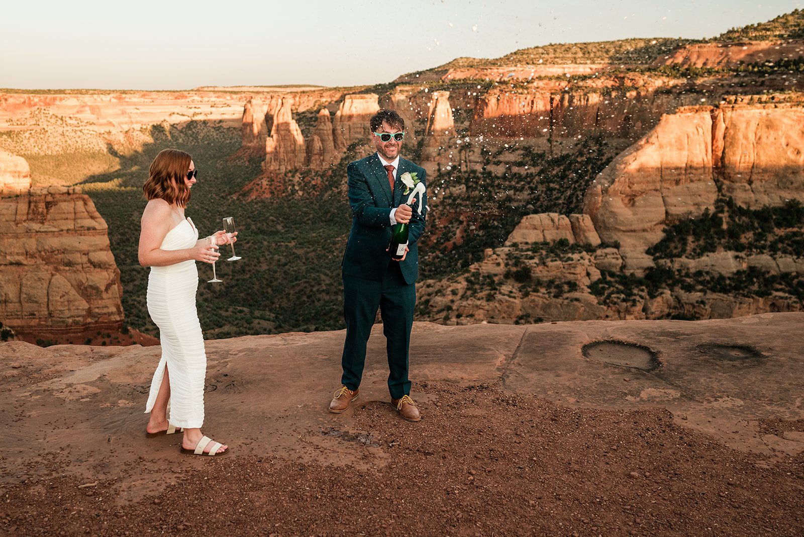 Emily & Nick’s Sunset Elopement in the Desert of Grand Junction