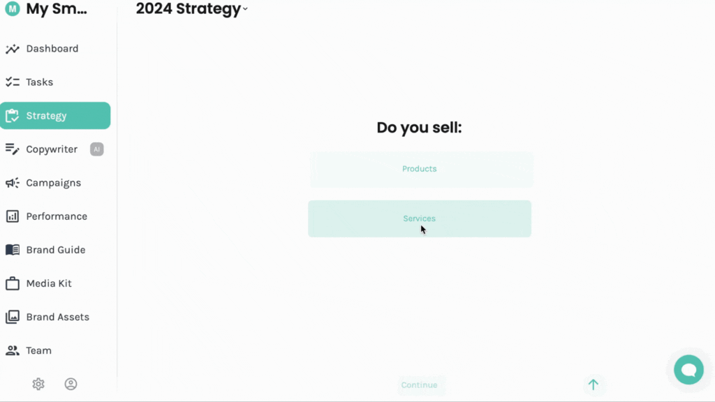Social media metrics tracking dashboard inside Enji's paid plan