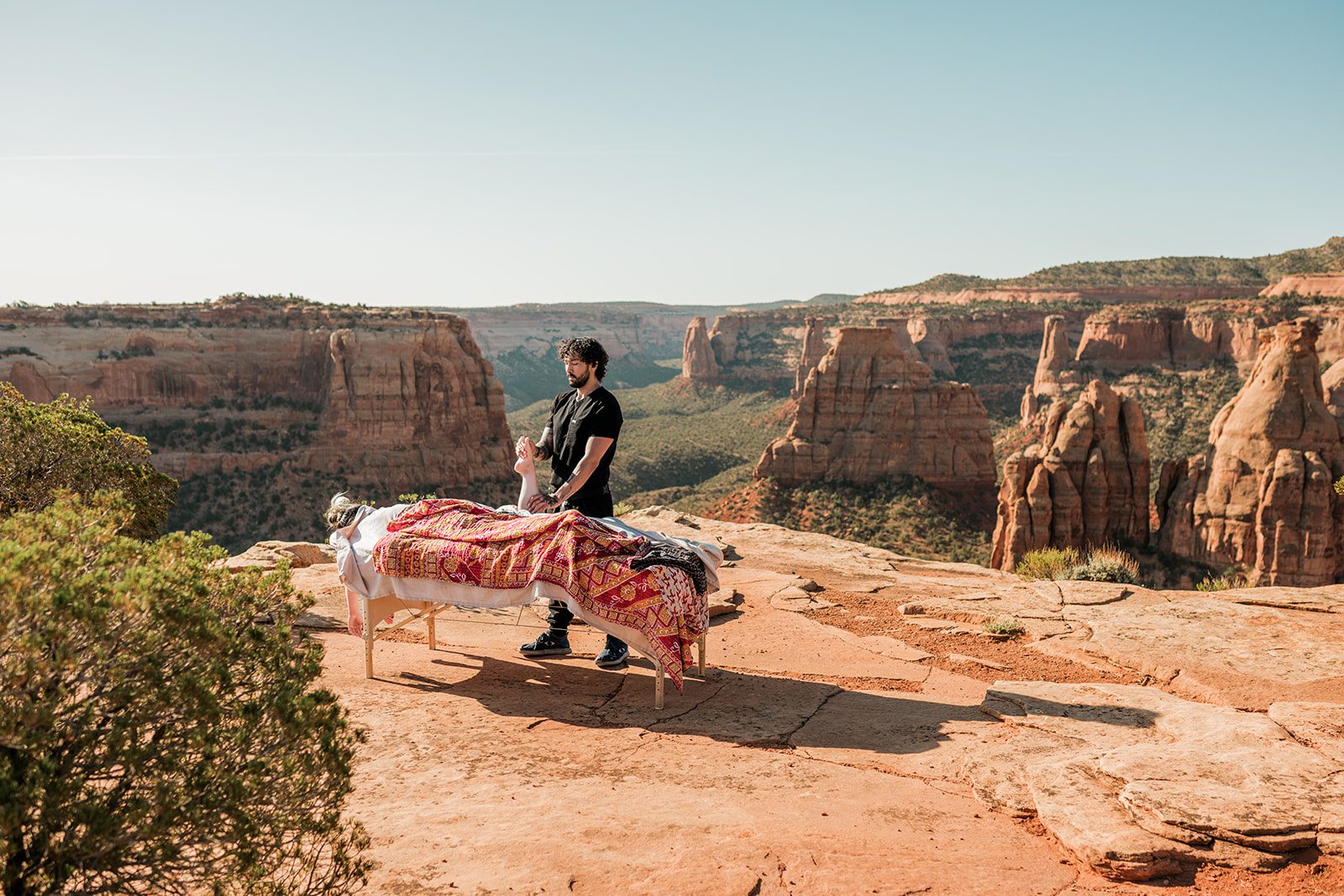 Conrad Gonzales High Desert Wellness branding photos red rock canyon