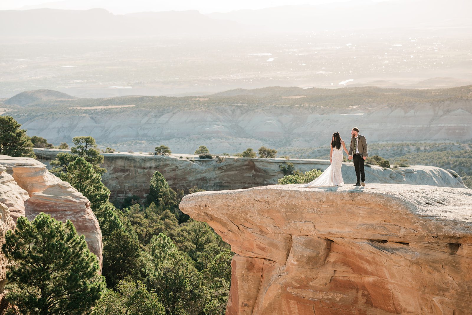 Sunrise Elopement in Grand Junction on the Ribbon Trail